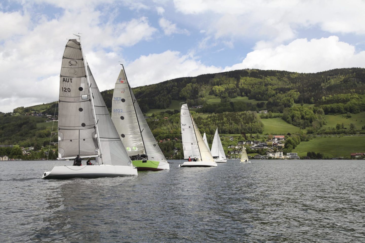 Start zur 2. Wettfahrt des Ansegelns